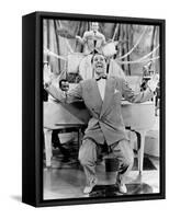 Cab Calloway, Flamboyant African America Bandleader and Singer with His Orchestra, 1957-null-Framed Stretched Canvas