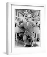 Cab Calloway, Flamboyant African America Bandleader and Singer with His Orchestra, 1957-null-Framed Art Print