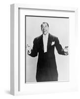 Cab Calloway, Flamboyant African America Bandleader Holding Conductor's Baton. 1951-null-Framed Art Print