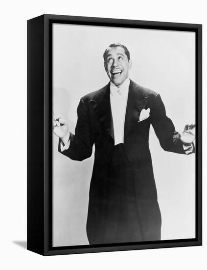 Cab Calloway, Flamboyant African America Bandleader Holding Conductor's Baton. 1951-null-Framed Stretched Canvas