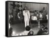 Cab Calloway Performing at the Clover Club, C.1950-null-Framed Stretched Canvas