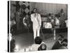 Cab Calloway Performing at the Clover Club, C.1950-null-Stretched Canvas