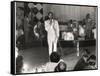 Cab Calloway Performing at the Clover Club, C.1950-null-Framed Stretched Canvas