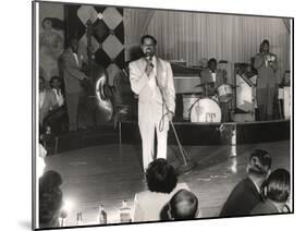 Cab Calloway Performing at the Clover Club, C.1950-null-Mounted Premium Photographic Print