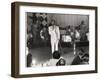 Cab Calloway Performing at the Clover Club, C.1950-null-Framed Photographic Print