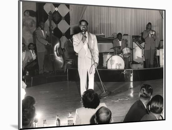 Cab Calloway Performing at the Clover Club, C.1950-null-Mounted Photographic Print