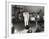 Cab Calloway Performing at the Clover Club, C.1950-null-Framed Photographic Print