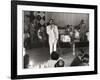 Cab Calloway Performing at the Clover Club, C.1950-null-Framed Photographic Print