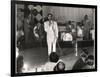 Cab Calloway Performing at the Clover Club, C.1950-null-Framed Photographic Print