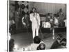 Cab Calloway Performing at the Clover Club, C.1950-null-Stretched Canvas