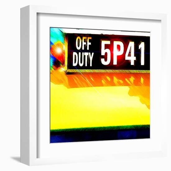 Cab Off Duty, New York-Tosh-Framed Art Print