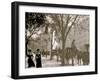 Cab Stand at Madison Square, New York-null-Framed Photo