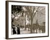 Cab Stand at Madison Square, New York-null-Framed Photo