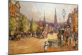 Cab Stand in the Strand-John White-Mounted Giclee Print
