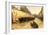 Cab Station, Rue Bonaparte, Paris, 1887-Childe Hassam-Framed Giclee Print