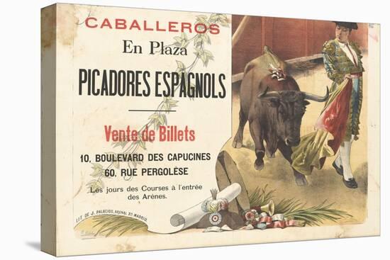 Caballeros en plaza, picadores espagnols-null-Stretched Canvas