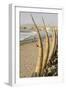 Caballitos De Totora or Reed Boats on the Beach in Huanchaco, Peru, South America-Michael DeFreitas-Framed Photographic Print