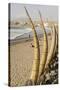 Caballitos De Totora or Reed Boats on the Beach in Huanchaco, Peru, South America-Michael DeFreitas-Stretched Canvas