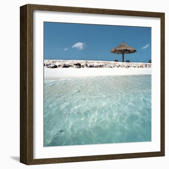 Cabana at the Beach-null-Framed Photographic Print