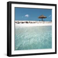 Cabana at the Beach-null-Framed Photographic Print