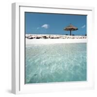 Cabana at the Beach-null-Framed Photographic Print