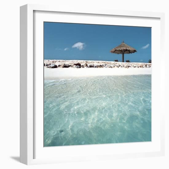 Cabana at the Beach-null-Framed Photographic Print