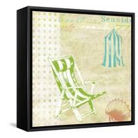 Cabana Beach Citrus Collage I-Paul Brent-Framed Stretched Canvas