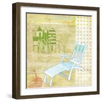 Cabana Beach Citrus Collage II-Paul Brent-Framed Art Print