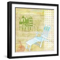 Cabana Beach Citrus Collage II-Paul Brent-Framed Art Print