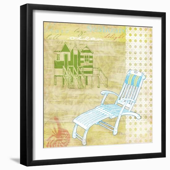 Cabana Beach Citrus Collage II-Paul Brent-Framed Art Print