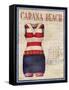 Cabana Beach-Paul Brent-Framed Stretched Canvas