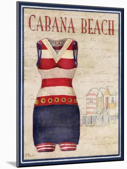 Cabana Beach-Paul Brent-Mounted Art Print