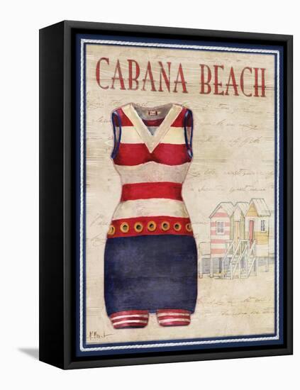 Cabana Beach-Paul Brent-Framed Stretched Canvas