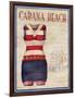 Cabana Beach-Paul Brent-Framed Art Print