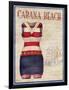 Cabana Beach-Paul Brent-Framed Art Print