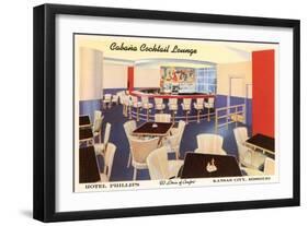 Cabana Cocktail Lounge, Kansas City, Missouri-null-Framed Art Print