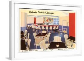 Cabana Cocktail Lounge, Kansas City, Missouri-null-Framed Art Print