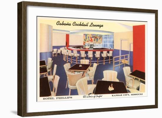 Cabana Cocktail Lounge, Kansas City, Missouri-null-Framed Art Print