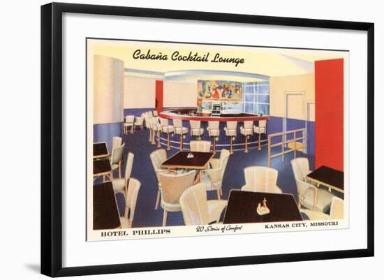 Cabana Cocktail Lounge, Kansas City, Missouri-null-Framed Art Print