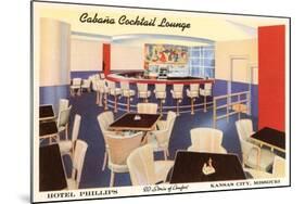 Cabana Cocktail Lounge, Kansas City, Missouri-null-Mounted Art Print