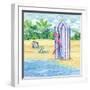 Cabana Flamingo-Paul Brent-Framed Art Print