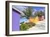 Cabana on Half Moon Cay, Little San Salvador Island, Bahamas, West Indies, Central America-Richard Cummins-Framed Photographic Print