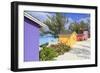 Cabana on Half Moon Cay, Little San Salvador Island, Bahamas, West Indies, Central America-Richard Cummins-Framed Photographic Print