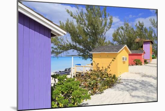 Cabana on Half Moon Cay, Little San Salvador Island, Bahamas, West Indies, Central America-Richard Cummins-Mounted Photographic Print