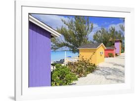 Cabana on Half Moon Cay, Little San Salvador Island, Bahamas, West Indies, Central America-Richard Cummins-Framed Photographic Print