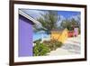 Cabana on Half Moon Cay, Little San Salvador Island, Bahamas, West Indies, Central America-Richard Cummins-Framed Photographic Print