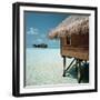 Cabana Raised Above the Ocean-null-Framed Photographic Print