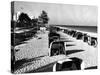 Cabanas on a Fort Lauderdale Beach, 1954-null-Stretched Canvas