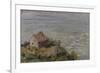 Cabane des douaniers, effet d'après-midi-Claude Monet-Framed Giclee Print