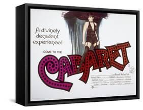 Cabaret, British Poster Art, Liza Minnelli, 1972-null-Framed Stretched Canvas
